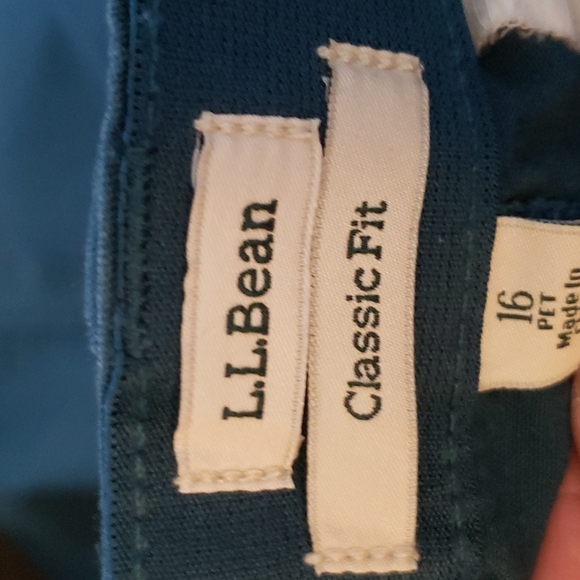 L.L. Bean Perfect Fit Evergreen Cotton Blend Mini Skirt Size 16P - Picture 3 of 7